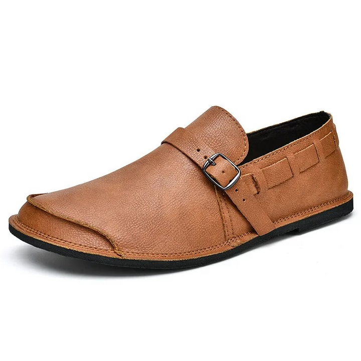 Ventino Buckled Italian Loafers
