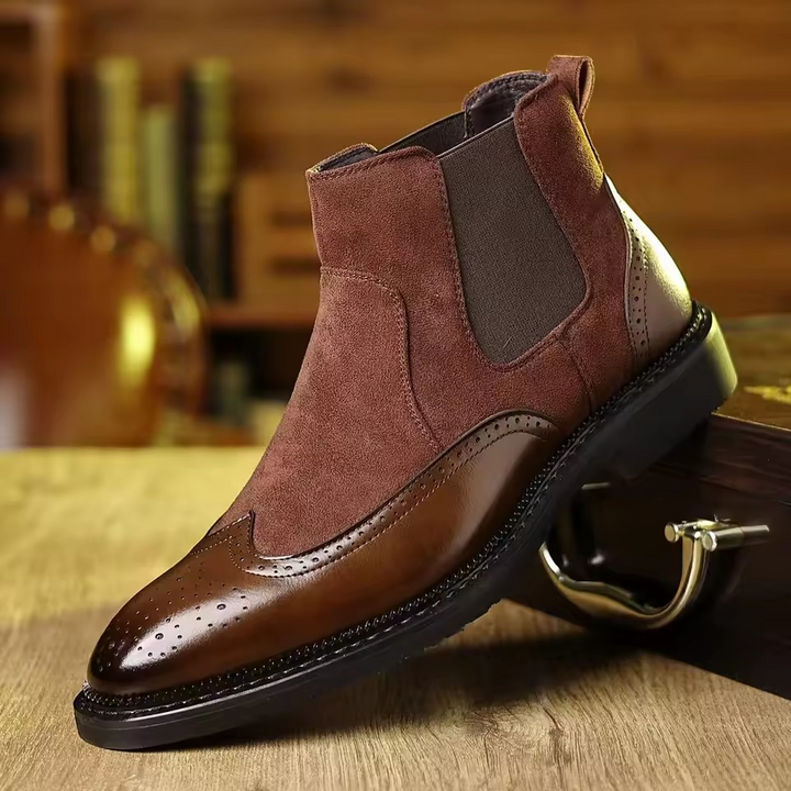 Aster Brogue Chelsea Boots