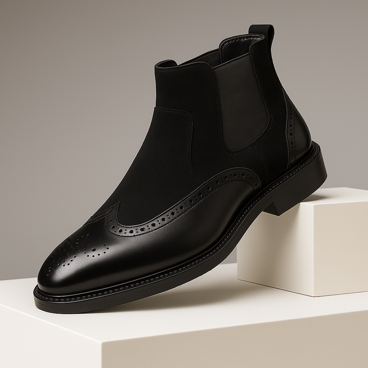 Aster Brogue Chelsea Boots