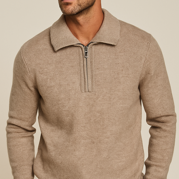 Jasper Stone Zip Sweater