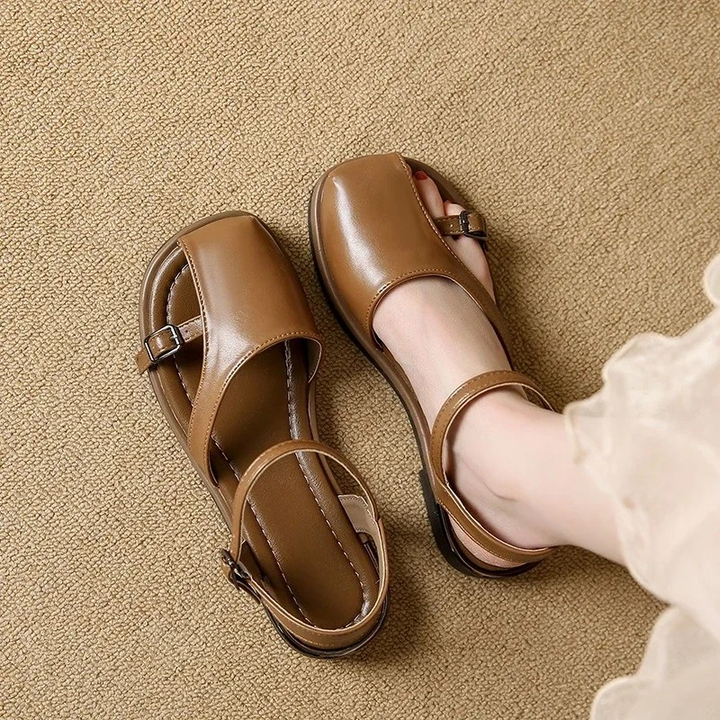 Lucia Italian Leather Slides