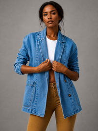 ISABELLA – Relaxed Fit Denim Blazer