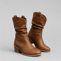 CASSIDY Slouchy Western Boots