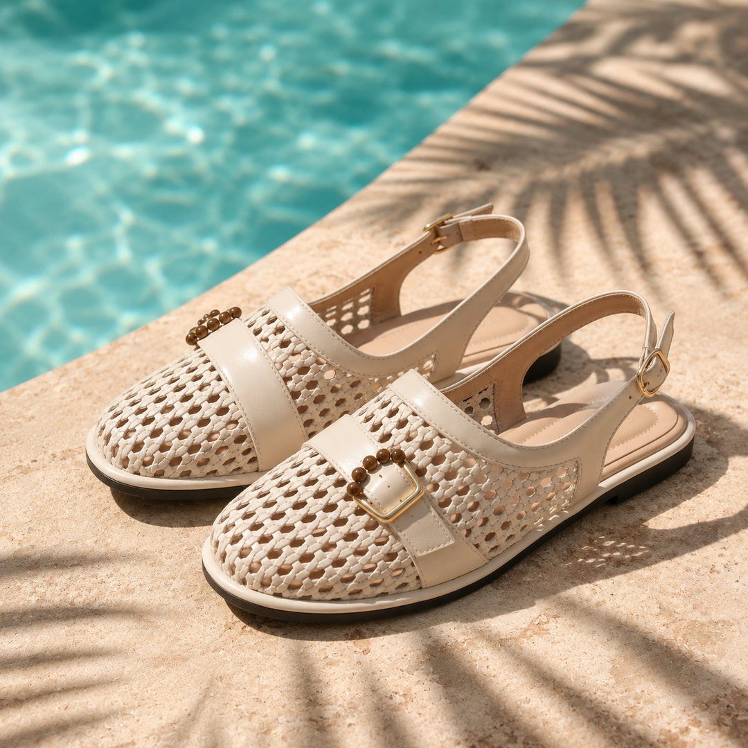 Margot Woven Slingback Flats