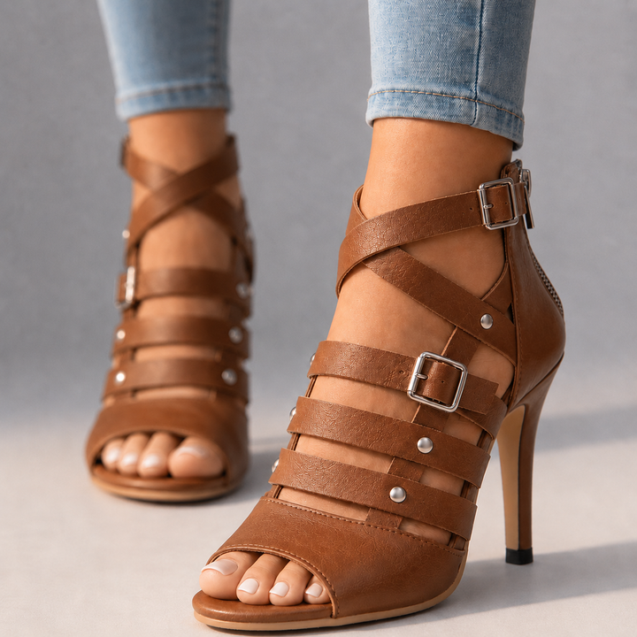 Diana Cross-Strap Heels