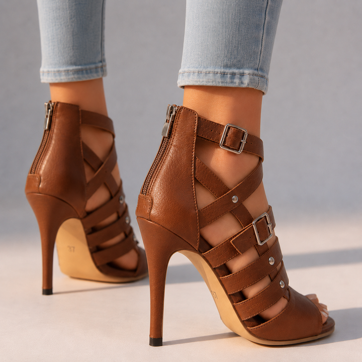 Diana Cross-Strap Heels