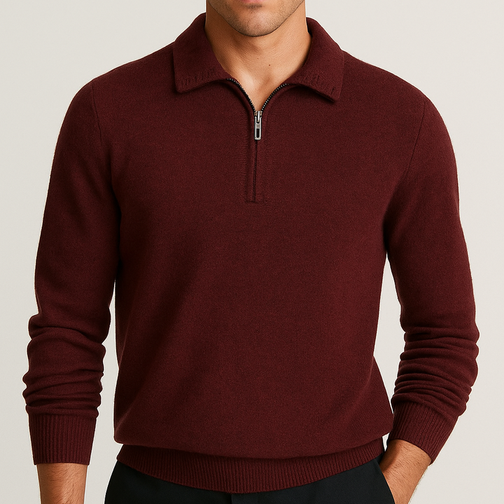 Jasper Stone Zip Sweater