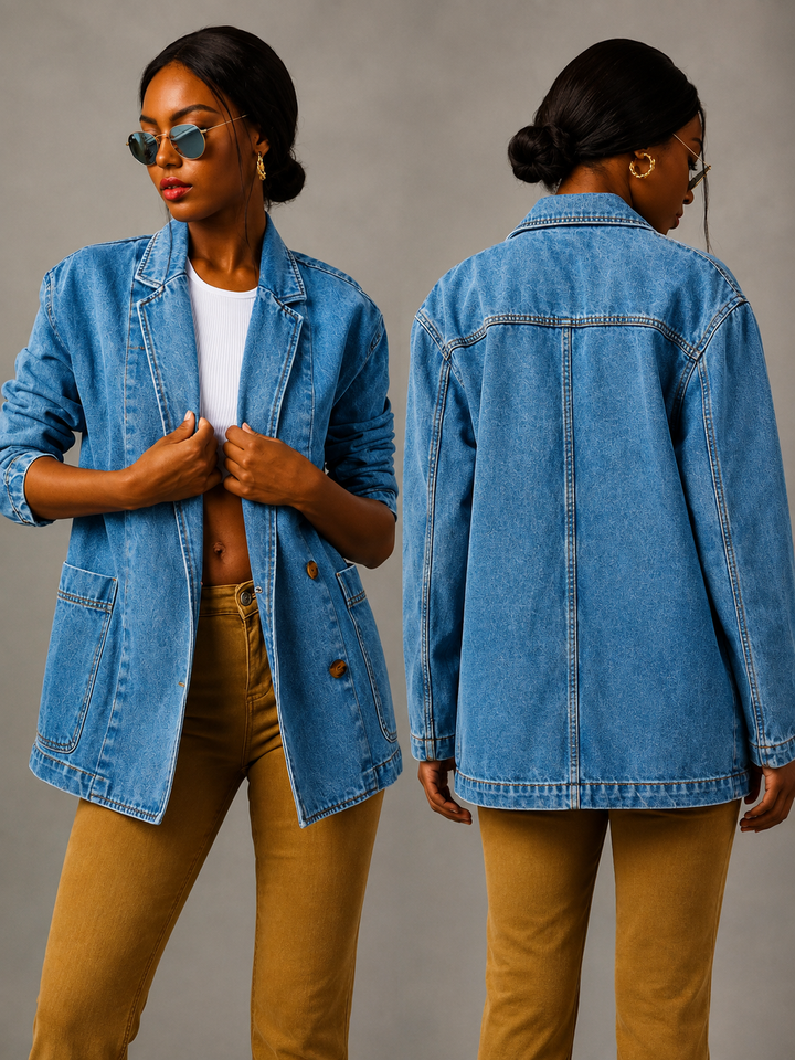 ISABELLA – Relaxed Fit Denim Blazer