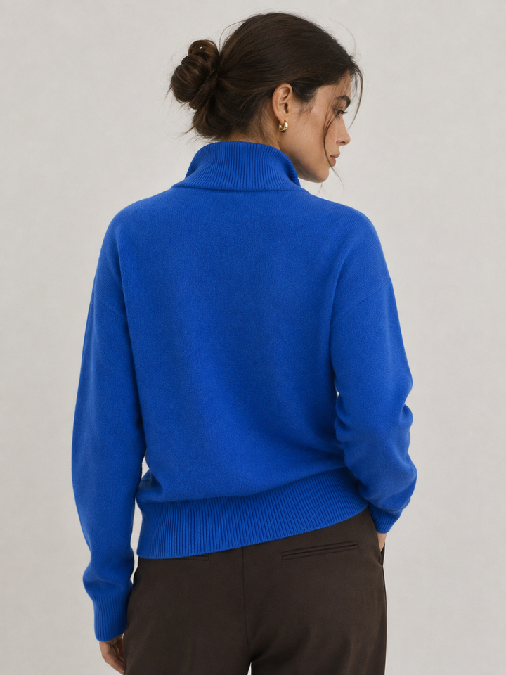 VALENTINA Funnel-Neck Zip Jumper