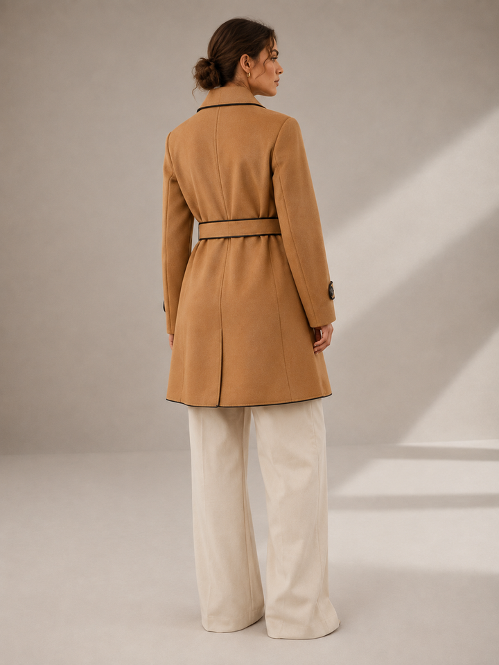 AUGUSTINE Belted Wool Coat
