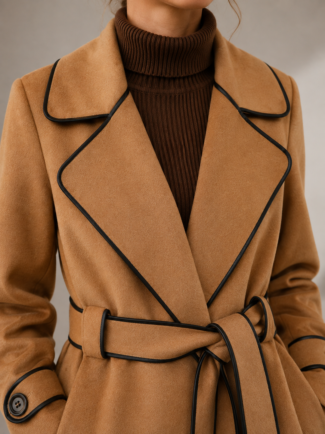 AUGUSTINE Belted Wool Coat