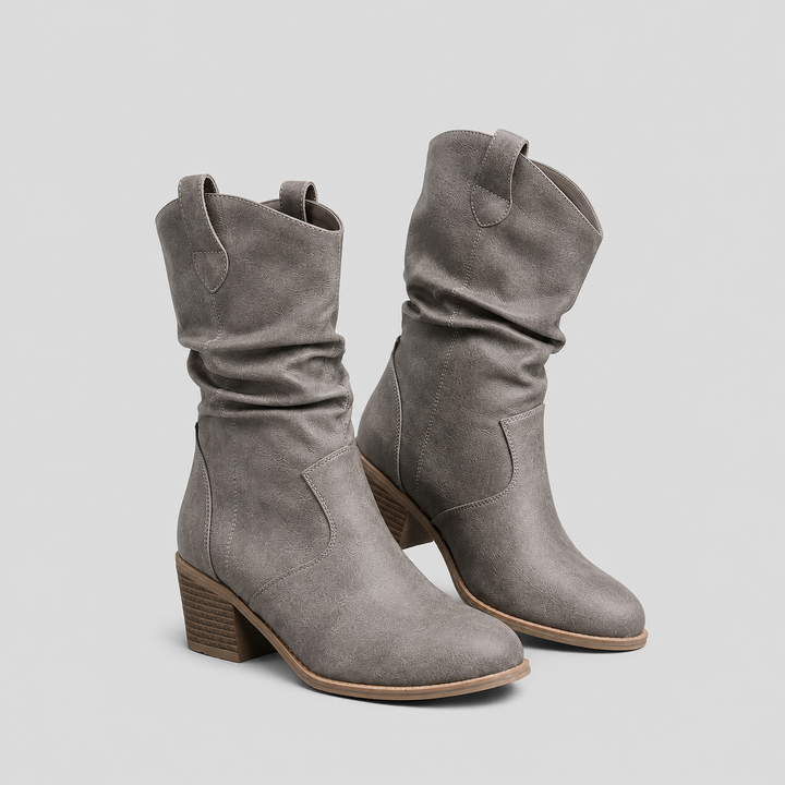 CASSIDY Slouchy Western Boots