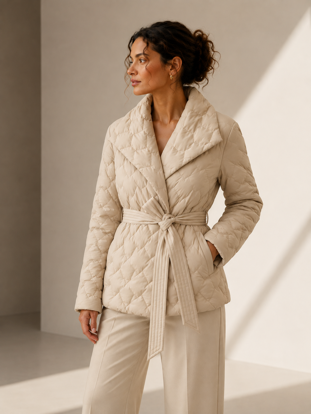NORA Quilted Belted Jacket