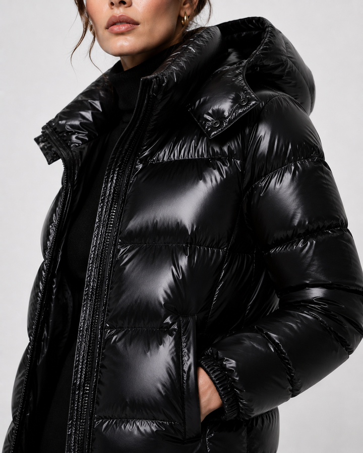 SEVENA Women's Lightweight Hooded Puffer Jacket