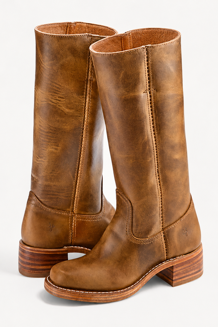 ELENA – Leather Knee-High Boots