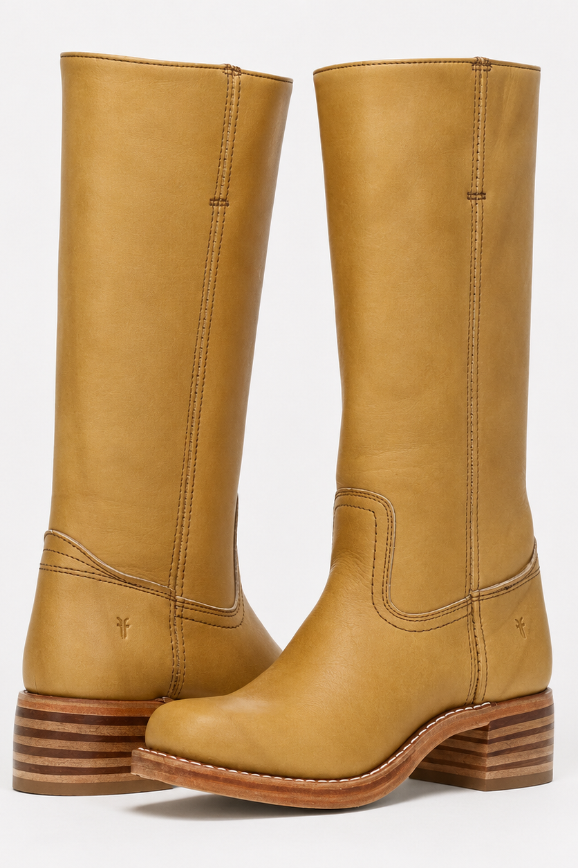 ELENA – Leather Knee-High Boots