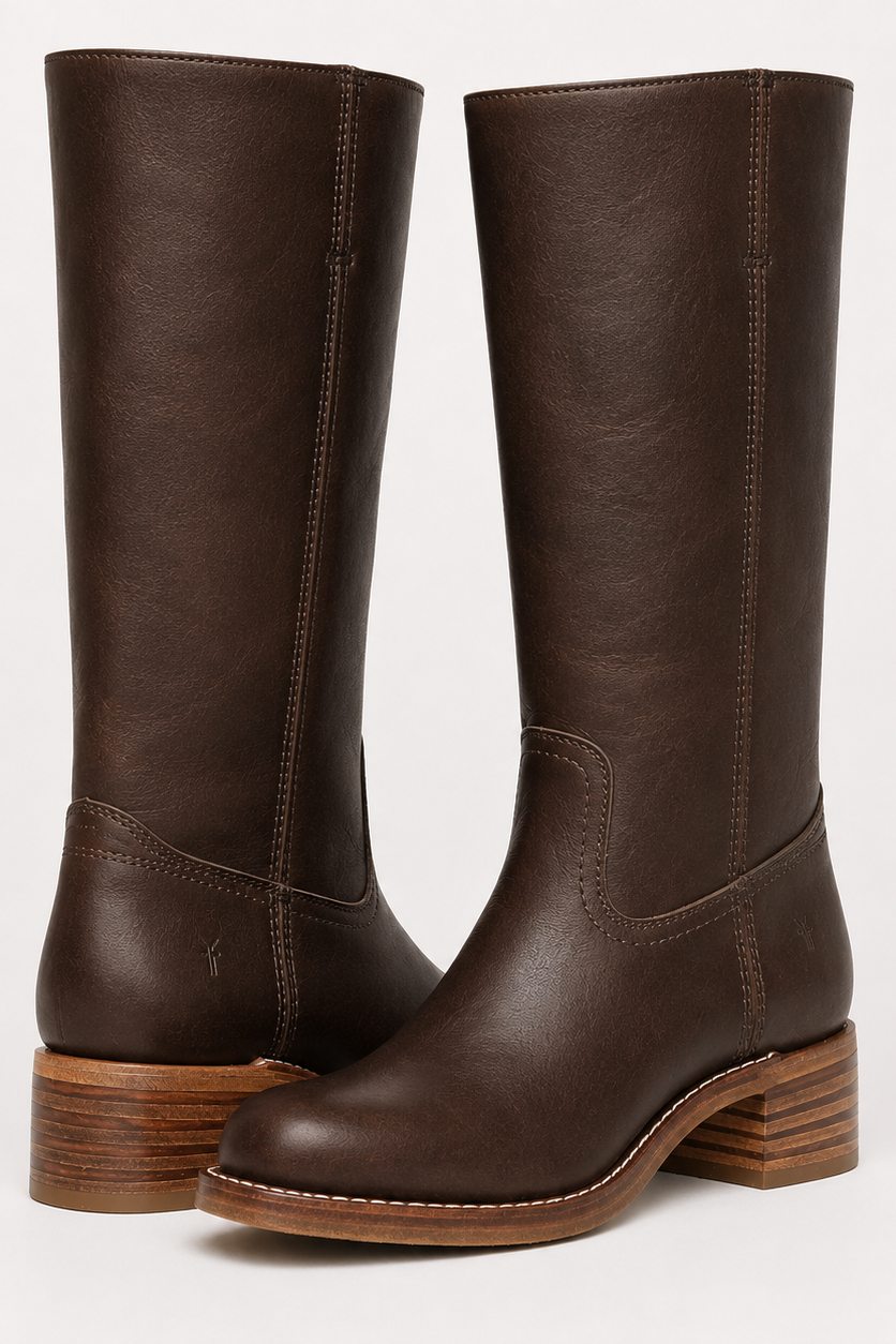 ELENA – Leather Knee-High Boots