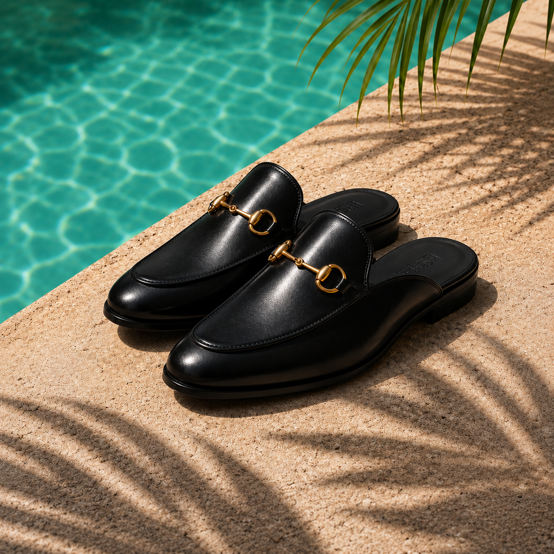 Santoni Leather Mule