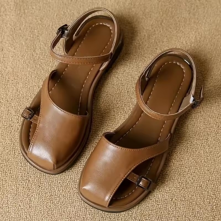 Lucia Italian Leather Slides