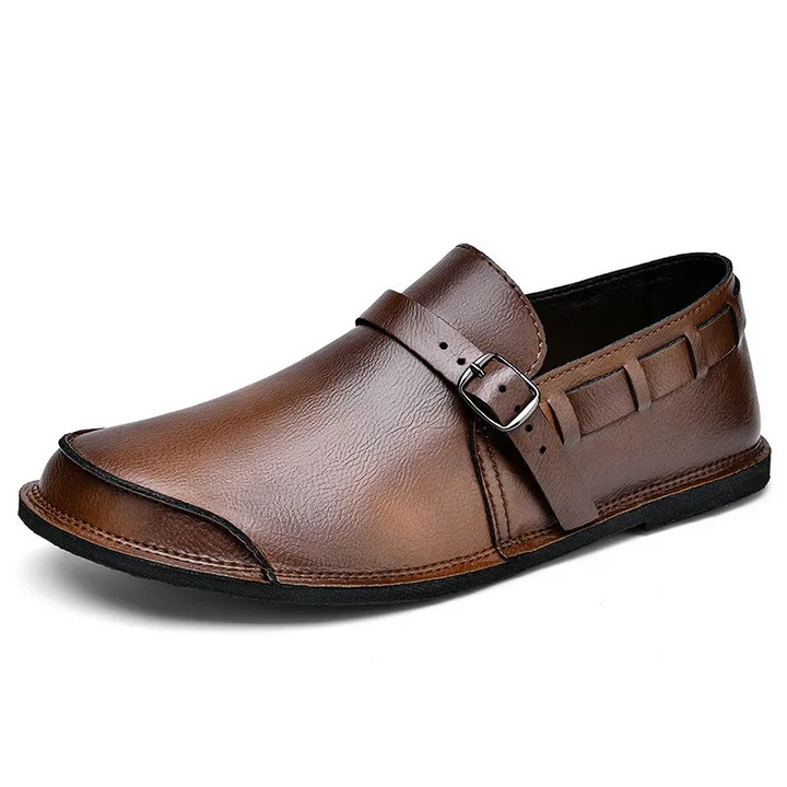 Ventino Buckled Italian Loafers