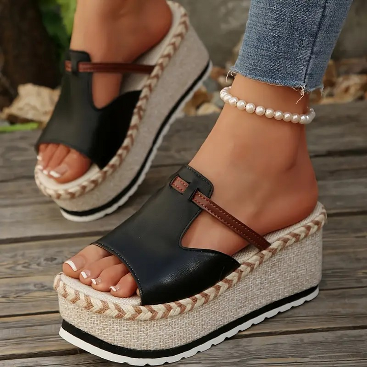 Elvina Woven Slides