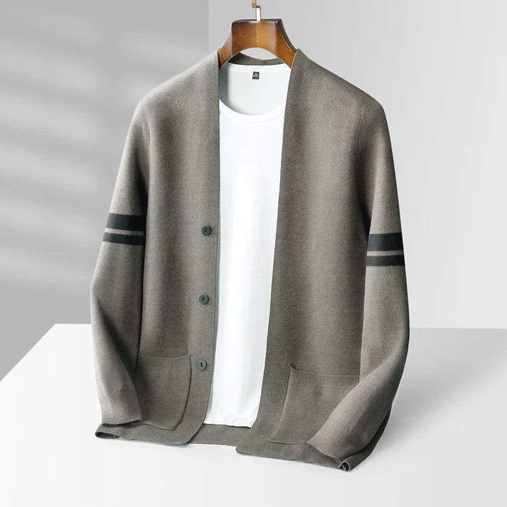 Finley Stone Wool Cardigan