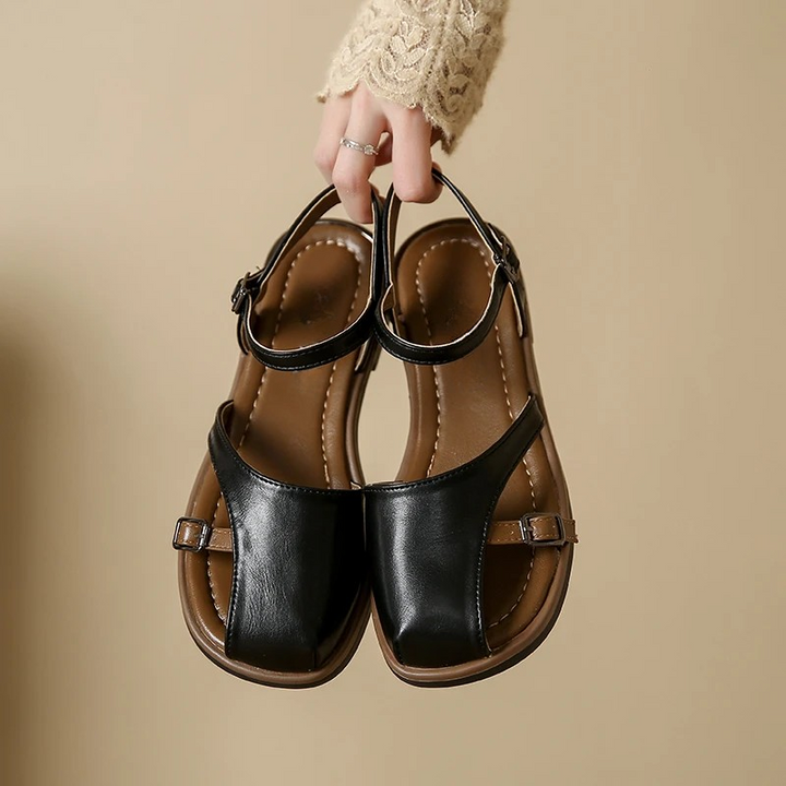 Lucia Italian Leather Slides