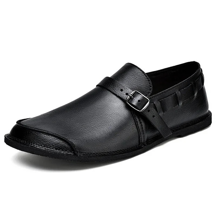 Ventino Buckled Italian Loafers