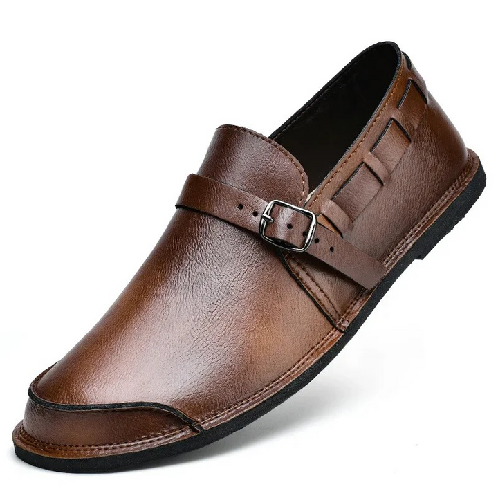 Ventino Buckled Italian Loafers