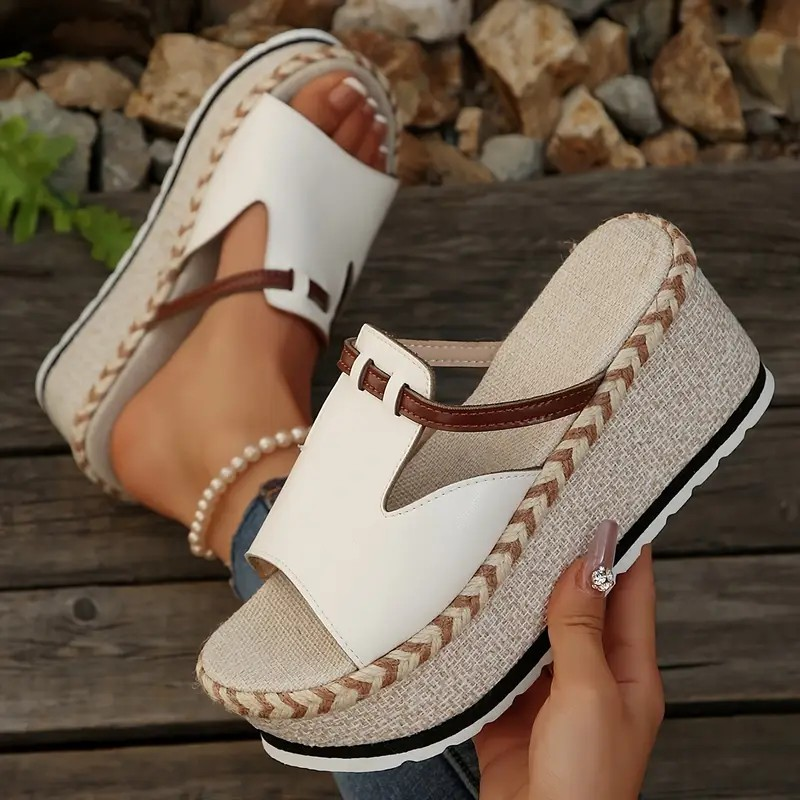 Elvina Woven Slides