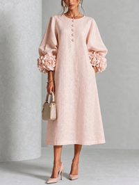 MARIAH| ELEGANT FLORAL MIDI DRESS
