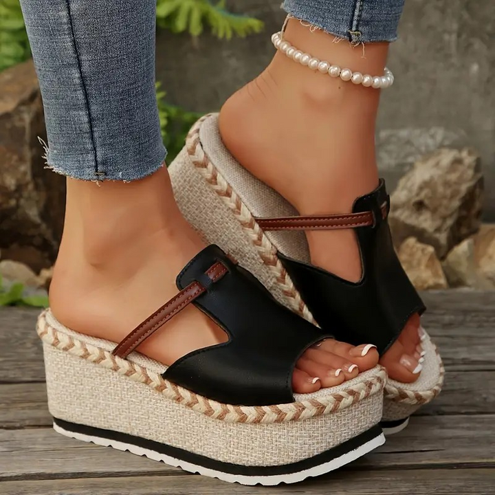 Elvina Woven Slides
