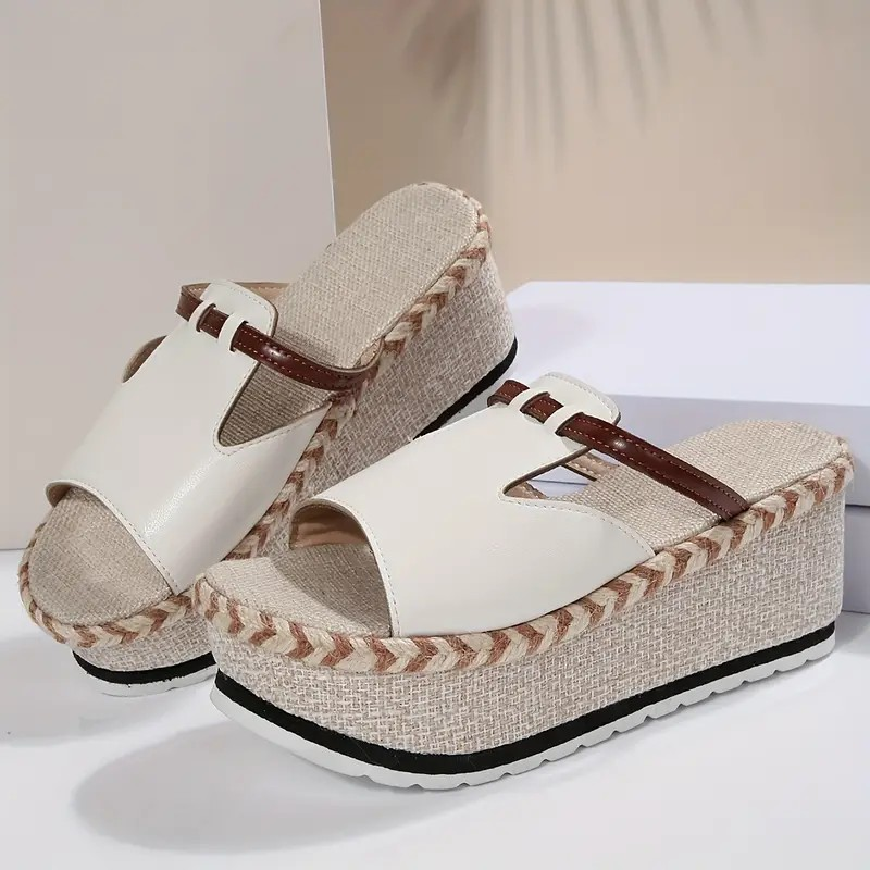 Elvina Woven Slides
