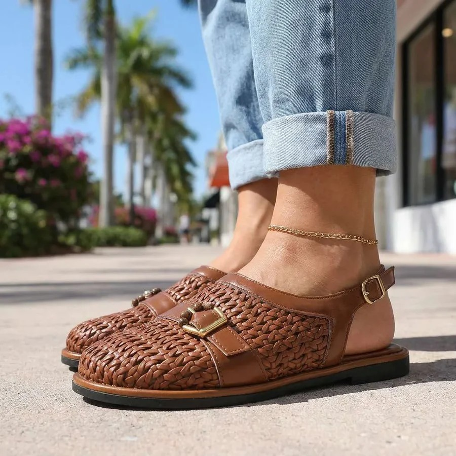 Margot Woven Slingback Flats