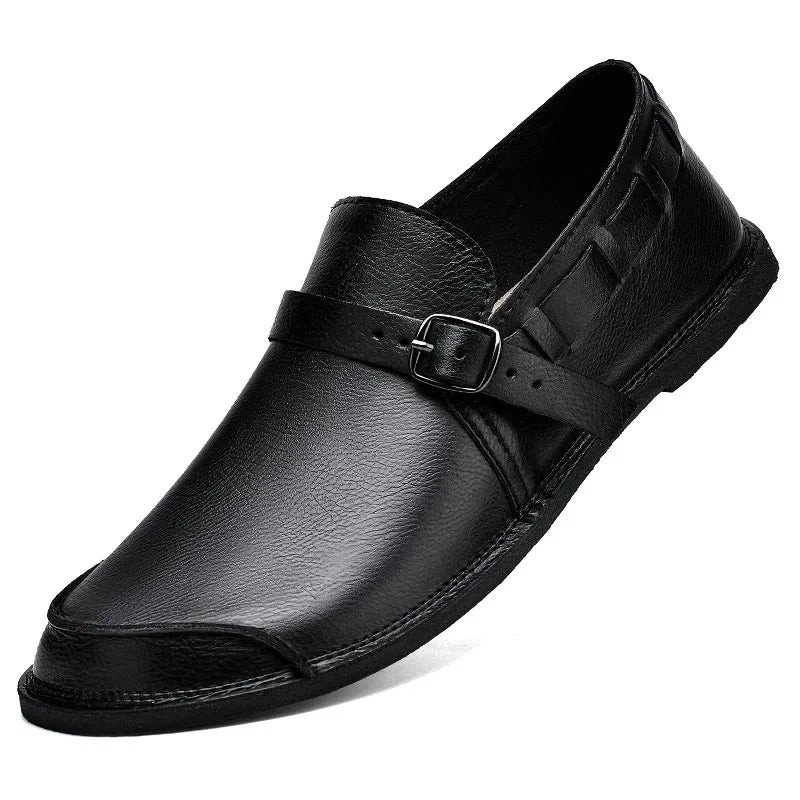 Ventino Buckled Italian Loafers