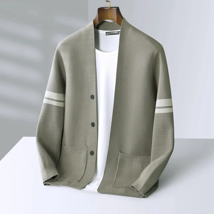 Finley Stone Wool Cardigan