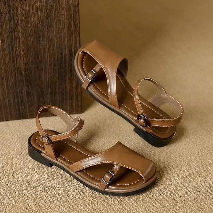 Lucia Italian Leather Slides